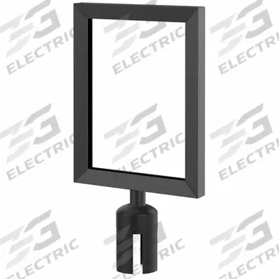 VISIONTRON Sign Frame Kit: Black - Sign Frames for Post Tops