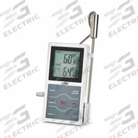 CDN Dual-Sensing Probe Thermometer/Timer: Food Safety, LCD, 7 1/2 in Overall Lg (MPN DSP1-S). Key specifications — Brand: CDN; Case Material: Plastic; Display Type: LCD; Features: Dual Progress Display; Lens Material: LCD; NSF Certified: No; Thermometer Type: Dual-Sensing Probe Thermometer/Timer; Metal Detectable: No.
