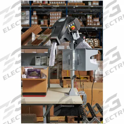 APPROVED VENDOR Paper Crumpling Machines: 11 1/2 in Lg, 8 13/16 in Wd, 24 in Min. Ht - FasFil Kraft Paper Crumpling Machines