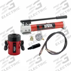 BVA HYDRAULICS Stroke Hollow Cylinder: 60 ton Cylinder Nominal Capacity, HC6003T, P1000 (MPN SP10-6003T). Key specifications — attr96685: CF3814; attr98870: BVA HYDRAULICS; attr96682: 3 in; attr96683: HC6003T; attr96684: P1000; attr1160276: Pump and Cylinder Set.