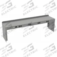 TENNSCO Electronic Riser: 48 in Overall Wd, 10 in Overall Dp, Gray, Carbon Steel, Steel, 12 in (MPN REI-1048-WK-1). Key specifications — Includes Mounting Hardware: Yes; Color: Gray.