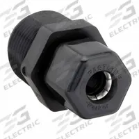 PARKER Compression Fitting Adapter: 3/8 in OD x 3/4 in Pipe Size, Compression x MNPTF, Polypropylene (MPN P6MC12). Key specifications — Standards: NSF/ANSI 51; Brand: PARKER.