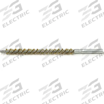 SCHAEFER BRUSH Tube Brush: 8-32 Female, 1/4 in Overall Dia, 3 in Brush Lg, Single Spiral - Condenser & Tube Brushes