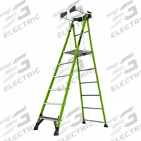 LITTLE GIANT Platform Stepladder: 6 ft Ladder Size, Fiberglass, 375 lb Load Capacity, 41 lb Wt (MPN 19306). Key specifications — attr1049013: LITTLE GIANT; attr1049017: Plastic Top with Storage.