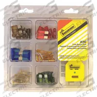BUSSMANN Fuse Kit: Includes Series ATC, Automotive Fuses, 5 A – 30 A Range (MPN NO.44). Key specifications — Fuse Series Included: ATC; Tool Included: FT-3 Fuse Tester/Puller; Brand: BUSSMANN; Tools Included: Fuse Tester/Puller Combination.