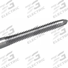 CLEVELAND Straight Flute Tap: #4-40 UNC, H1 / 2B, 2 Flute, Plug Chamfer, High Speed Steel (MPN C54142)
