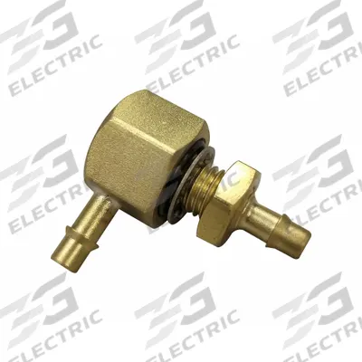 MEM-CO Barbed Fitting Elbow: 5/32 in ID x 5/32 in ID Size, Barbed x Barbed, Brass - Standard Brass Barbed Tube Fittings