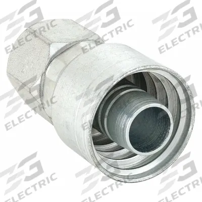 WEATHERHEAD Hydraulic Crimp Fitting: Steel x Steel, Straight, -4 For Hose Dash Size - Weatherhead Crimp Hydraulic Hose Fittings with JIC Connection