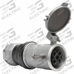 HUBBELL Pin and Sleeve Connector: Silver, 250V DC/600V AC, 200 A, 3 Pole, 4 Wire, Style 2 Grounding (MPN HBL4200CS2W). Key specifications — Brand: HUBBELL.