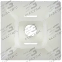 3M Cable Tie Base: 0.21 in Slot Wd, 0.06 in Slot Ht, 0.99 in L x 0.99 in W x 0.22 in H, 500 PK (MPN CTB1X1NTA-C). Key specifications — For Use With: Miniature, Intermediate and Standard Cable Ties; Size: 0.99 in L x 0.99 in W x 0.22 in H; Color: Natural; Brand: 3M.