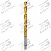 MILWAUKEE Hex Shank Drill Bit: 7/32", 135° Split Point, TiN-Coated HSS, Impact Rated (MPN 48-89-4611). Key specifications — attr1234973: Impact Rated; attr1234966: MILWAUKEE; attr1234978: 0.2188.