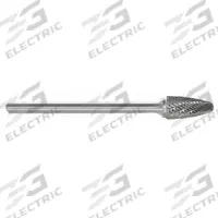APPROVED VENDOR Carbide Bur: Ball-Nosed Tree, SF-3L6, Double Cut, 3/8" x 3/4" Head, 1/4" Shank (MPN 310-002718). Key specifications — Trade Number: SF-3L6; Brand: APPROVED VENDOR.