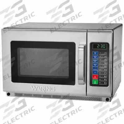 WARING COMMERCIAL Heavy-Duty Microwave: 1.2 cu ft Oven Capacity, 1,800 W Cooking Watt - Commercial Countertop Microwaves