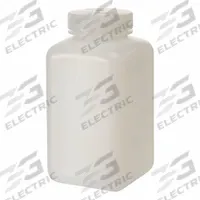 NALGENE Laboratory Bottle: 1 L, 32 fl oz, HDPE, Natural, 63 mm Screw Closure Size, Square, Unlined (MPN 2114-0032-24). Key specifications — Body Color: Natural; Brand: NALGENE; Closure Included: Yes; Graduated: No; Closure Attached: Attached.