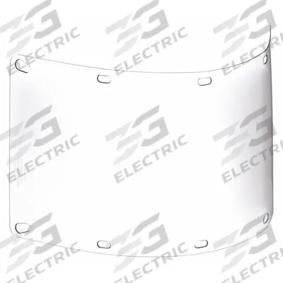 BULLARD Face Shield Visor: 15 in Overall Wd, 7 in Overall Ht, 0.04 in Overall Thick - Chemical-Resistant Replacement Visors