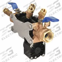 WILKINS Reduced Pressure Zone Backflow Preventer: 375, Std Configuration, Glass-Filled Nylon, Flange (MPN 1-375). Key specifications — Shut-Off Valve Type: Ball Valve; Connection Type: Flange.