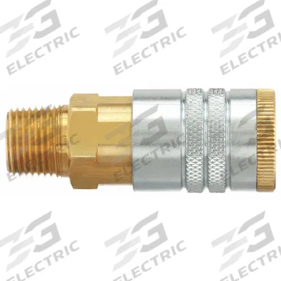 PARKER Quick Connect Hose Coupling: 1/2 in Body Size, 1/2 in Hose Fitting Size - Industrial Interchange Brass Quick-Connect Air Coupling Bodies