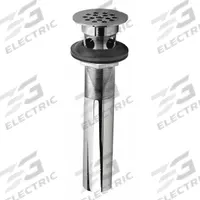 SPEAKMAN Strainer Drain Assembly: Brass, Chrome, 7 1/4 in Overall Ht, 2 in Overall Dia, Slip (MPN S-3440). Key specifications — Product Type: Sink Drain; Brand: SPEAKMAN; Finish: Chrome; Material: Brass; Includes Overflow: No.