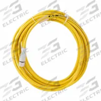 Cordset: 3 pin M12, PVC, 16 3/8 ft Cable Lg (MPN CSAS3F3CY2205). Key specifications — Brand: EATON; Cable Jacket Material: PVC; End 1 Connection Type: 3 pin M12.