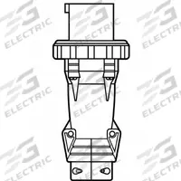 PASS & SEYMOUR Pin and Sleeve Plug: Red, 277/480V AC, Three Phase, 30 A, 4 Pole, 5 Wire (MPN PS530P7W). Key specifications — Brand: PASS & SEYMOUR.
