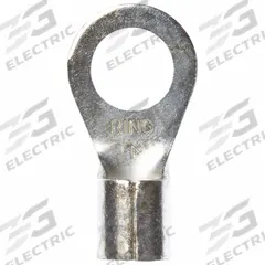 3M Ring Terminal: Bare, 3/8 in Stud Size, 6 AWG to 6 AWG Wire Sizes, 1,000 V, Brazed Barrel & Seam (MPN M6-38RX). Key specifications — Brand: 3M.