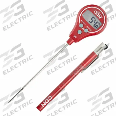 CDN Lollipop Thermometer: Food Safety, LCD, 7 in Overall Lg - Digital Thermometers for Food