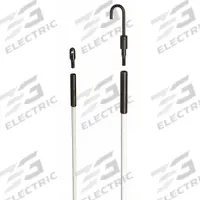IDEAL Tuff-Rod Fishing Pole: 10 AWG Max Wire Capacity, 24 AWG Min Wire Capacity, 3/16 in Rod Dia (MPN 31-633). Key specifications — attr510723: 30 ft; attr546655: 6 ft; attr514943: 30 ft Kit with Fixed Bullet Nose and Threaded J-Hook (5 ea. 6-ft Sections); attr510732: Rod Set; attr424188: IDEAL.
