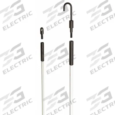 IDEAL Tuff-Rod Fishing Pole: 10 AWG Max Wire Capacity, 24 AWG Min Wire Capacity - Glow Rods
