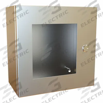 HAMMOND Electrical Enclosure: Stainless Steel, 12 in x 12 in x 6 in, NEMA 12/13/3R/4/4X - Stainless Steel Enclosures