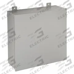 WIEGMANN Enclosure: Steel, 20 in x 20 in x 7 in, NEMA 12/13, Solid Cover, Hinged (MPN B202007CH). Key specifications — Brand: WIEGMANN; Closure Method: Clamps; Knockouts: Not Included.