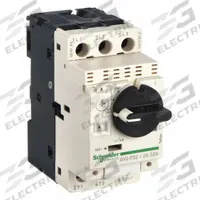 SCHNEIDER Manual Motor Starter: Non-Reversing, 3 Poles, 32 A, Thermal Protection, Selector Switch (MPN GV2P32). Key specifications — Maximum Voltage Rating: 600V AC; Brand: SCHNEIDER; Thermal Units Required: None (Starter Includes Integrated Thermal Units); Frame Size (Width): 45mm.