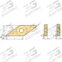 WALTER Diamond Turning Insert: VCMW332-RK6 WKK10S, VCMW160408-RK6 WKK10S (MPN 6651600). Key specifications — attr257732: VCMW332-RK6 WKK10S; attr257733: VCMW160408-RK6 WKK10S.
