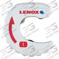 LENOX Tubing Cutter: 1 in OD Cutting Capacity, Std Wheel Cutter, 4 in Tool Lg, 14832TS1. Key specifications — attr327812: 14832TS1; attr327818: Copper; attr327815: LENOX.