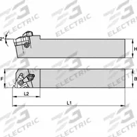 WIDIA Indexable Thread Turning Tool Holder (MPN 2968585)