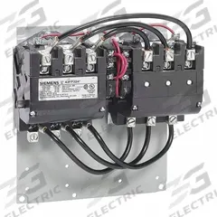 SIEMENS NEMA Magnetic Contactor: Reversing, 3 Poles, NEMA Size 2-1/2, 60 A, 208V AC (MPN 43GP32AD). Key specifications — Brand: SIEMENS.