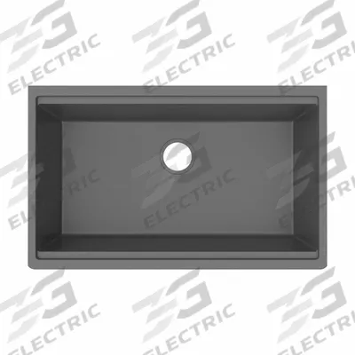 ELKAY Sink: 32 1/2 in Overall Lg, 19 3/8 in Overall Wd, 9 1/8 in Bowl Dp, 30 3/4 in Bowl Lg - One-Bowl Counter-Mounted Kitchen & Bar Sinks without Faucets