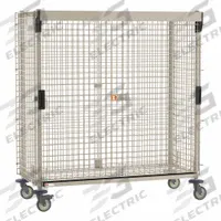 METRO Security Cart: 900 lb, 60 in L x 24 in W Self, 65 in L x 29 in W x 67 in H Overall Dim, Taupe (MPN MQSEC56VE-SL). Key specifications — Shelf Type: Adjustable; Caster Brake Type: Locking Brake; Brand: METRO; Caster/Wheel Configuration: (4) Swivel; Shelves Included: None.