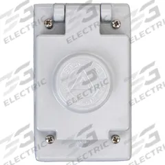 APPLETON ELECTRIC Weatherproof Cover: Copper-Free Aluminum, FD/FS, Toggle Switches, 1 Gangs, Gray (MPN FSK-WT2). Key specifications — Brand: APPLETON ELECTRIC; Color: Gray; Compatible with Product Type: Toggle Switches; Compatible with Series: FD; Mounting Orientation: Vertical.