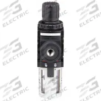 ARO Filter-Regulator: 1000 Series, 1/4 in NPT, 47 cfm, 5 micron, 0 psi to 60 psi, Manual Drain (MPN P39124-200). Key specifications — attr109419: ARO; attr109429: Aluminum; attr109463: No; attr109468: 1000.
