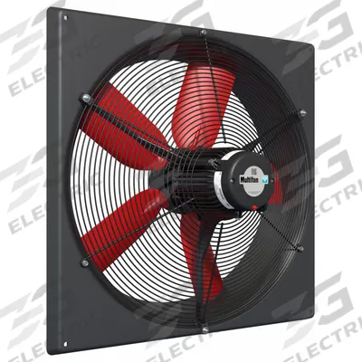 MULTIFAN Exhaust Fan: Direct Drive, 24 in Blade, 1/2 hp, 7,360 cfm, 120V AC, 1 ph - Corrosion-Resistant Direct-Drive Panel Exhaust Fans