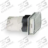 SCHNEIDER ELECTRIC Pilot Light Head: 16 mm Panel Mounting Hole Dia, White, Smooth, LED, XB5 Series (MPN ZB6DV1). Key specifications — Brand: SCHNEIDER; Compatible Lamp Module Type: Integral LED Module; Compatible with Series: XB5.