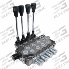HYDRO CUSTOM Hydraulic Directional Control Valve: Four-Way / Three Positions, Tandem Center (MPN 228902). Key specifications — attr1017968: HYDRO CUSTOM; attr1017969: Tandem Center; attr1018005: Spring Center.