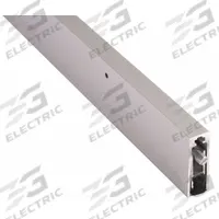 NATIONAL GUARD Automatic Door Bottom: Single Fin Insert, Aluminum, 48 in Lg, 2 1/8 in Wd, Black (MPN 222NA-48). Key specifications — Brand: NATIONAL GUARD.