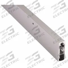 NATIONAL GUARD Automatic Door Bottom: Single Fin Insert, Aluminum, 48 in Lg, 2 1/8 in Wd, Black (MPN 222NA-48). Key specifications — Brand: NATIONAL GUARD.