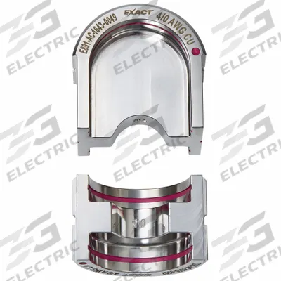 MILWAUKEE Upper and Lower Crimping Die: 4/0 AWG, U Style Dies, For Use With 2779-22 - Milwaukee Replacement Crimping Dies