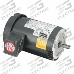 U.S. MOTORS General Purpose Motor: Rigid Base Mount, Totally Enclosed Air-Over, 2 hp, 1,750 RPM (MPN U2P2DFCR). Key specifications — Brand: U.S. MOTORS; Nameplate Voltage @ 60 Hz: 208-230/460V AC; Full Load Current @ 60 Hz: 5.7/2.8 A; Nameplate RPM @ 60 Hz: 1,750 RPM; Motor Enclosure: TEAO.