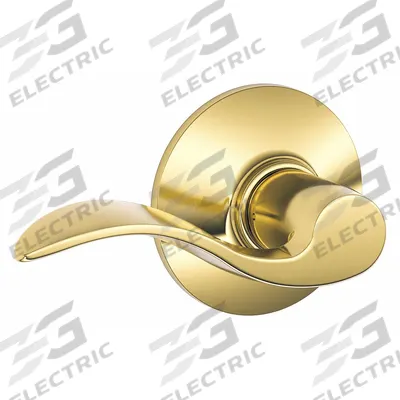 SCHLAGE Door Lockset: Passage Lever Locksets, Brass