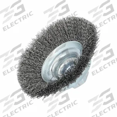 APPROVED VENDOR Wire Wheel Brush: Crimped Steel, 3 3/8 in Dia, 5/8"-11 Arbor - Light-Cleaning Brushes for Carbon Steel