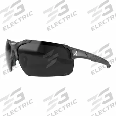 EDGE EYEWEAR Safety Glasses: Smoke Lens, Half-Frame, Anti-Fog/Vapor Shield, Lightweight - Adjustable Comfort-Fit Safety Glasses