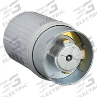 HUBBELL Locking Plug: Non-NEMA, Gray, 250V AC, 60 A, 2 Pole, 3 Blade (MPN HBL25625). Key specifications — Brand: HUBBELL.